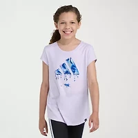 adidas Big Kid Girls Crew Neck Short Sleeve Slim Fit Graphic T-Shirt