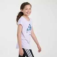 adidas Big Kid Girls Crew Neck Short Sleeve Slim Fit Graphic T-Shirt