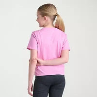 adidas Big Kid Girls Crew Neck Short Sleeve Regular Fit Graphic T-Shirt