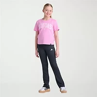 adidas Big Kid Girls Crew Neck Short Sleeve Regular Fit Graphic T-Shirt