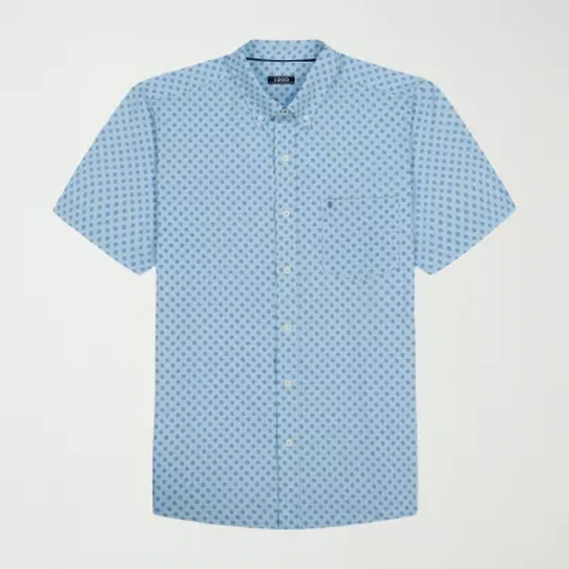 IZOD Breeze Mens Short Sleeve Classic Fit Big and Tall Button-Down Shirt