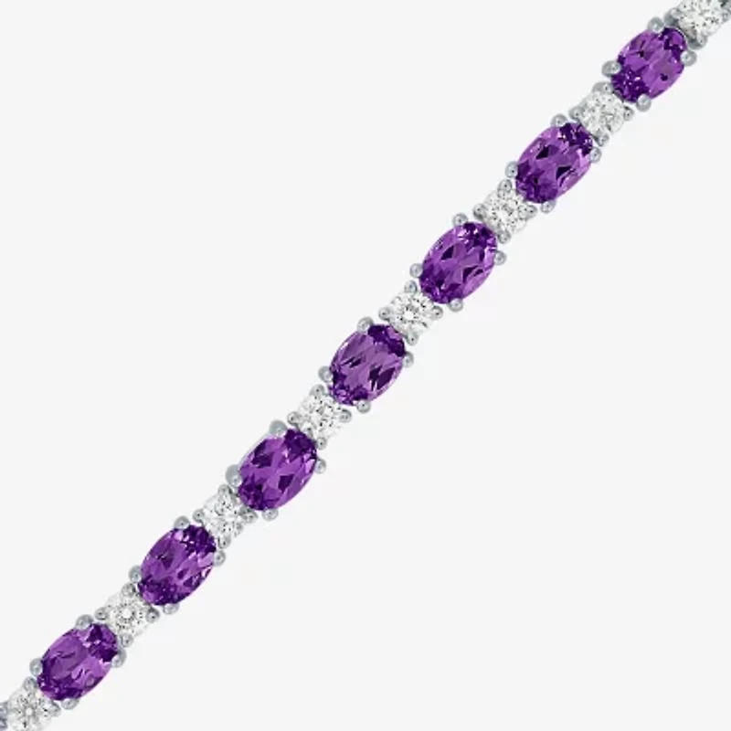 Gemstone Pure Silver Over Brass Bolo Bracelet