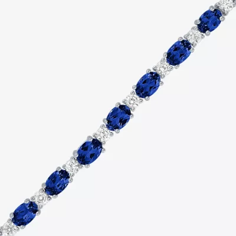 Gemstone Pure Silver Over Brass Bolo Bracelet