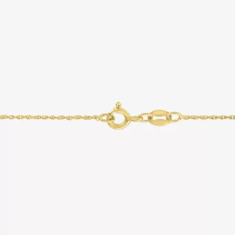 Womens Simulated Green Emerald 14K Gold Over Brass Clover 16 Inch Pendant Necklace