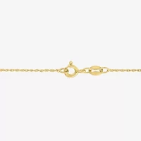 Womens Lab Created Blue Sapphire 14K Gold Over Brass 16 Inch Pendant Necklace