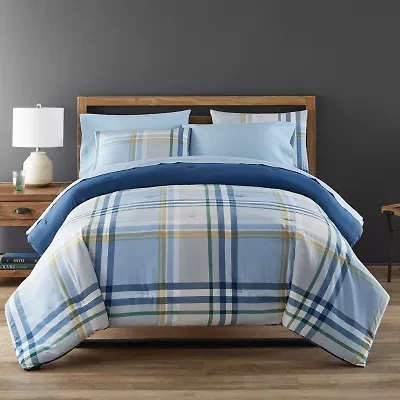Home Expressions Callum Plaid Complete Bedding Set with Sheets