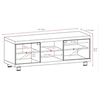 Holland 59" Wood TV Bench