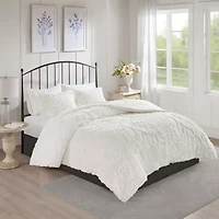 Madison Park Aeriela 3-pc. Damask and Scroll Cotton Comforter Set