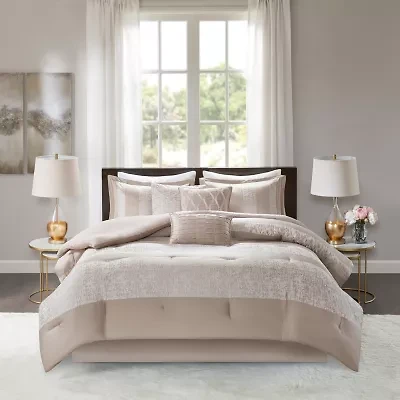 Madison Park Elicia 7-pc. Chenille Jacquard Comforter Set