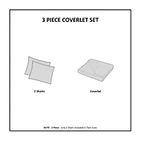 Madison Park Heavenly 3-pc. Solid Reversible Quilt Set