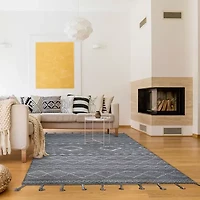 Couristan Inca Abstract Hand Knotted Indoor Rectangular Accent Rug