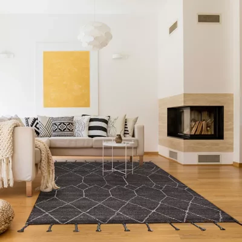 Couristan Machu Pichu Abstract Hand Knotted Indoor Rectangular Accent Rug