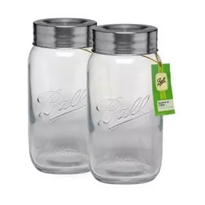 Ball 2pk Super Wide Mouth Jar 2-pc. Canister