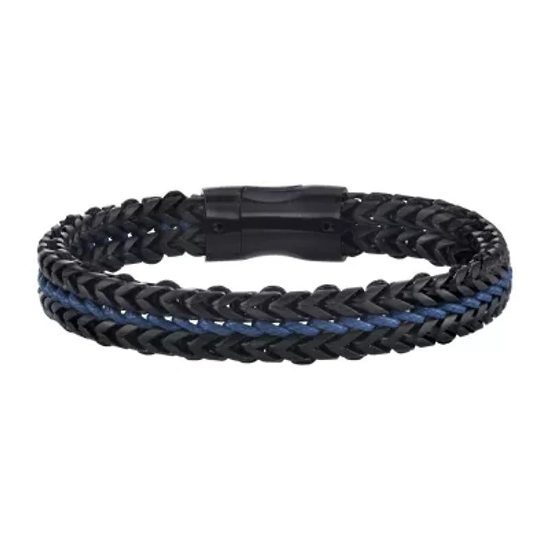 Mens Stainless Steel 8 1/2 Inch Link Bracelet