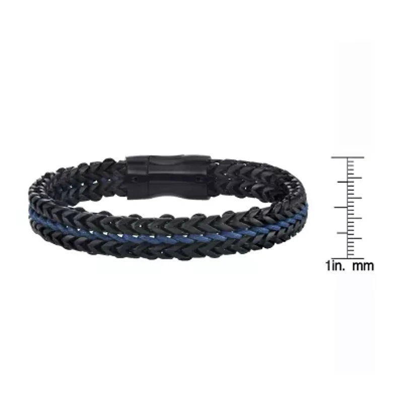 Mens Stainless Steel 8 1/2 Inch Link Bracelet