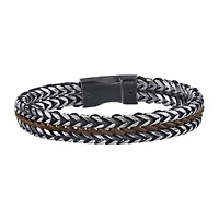 Mens Stainless Steel 8 1/2 Inch Link Bracelet