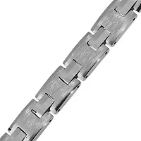 Mens Tungsten Solid 8 1/2 Inch Link Bracelet
