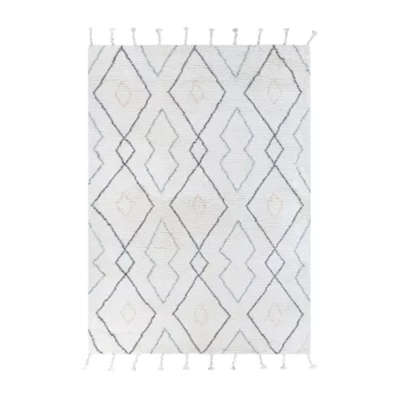 Couristan Sechin Abstract Hand Knotted Indoor Rectangular Accent Rug