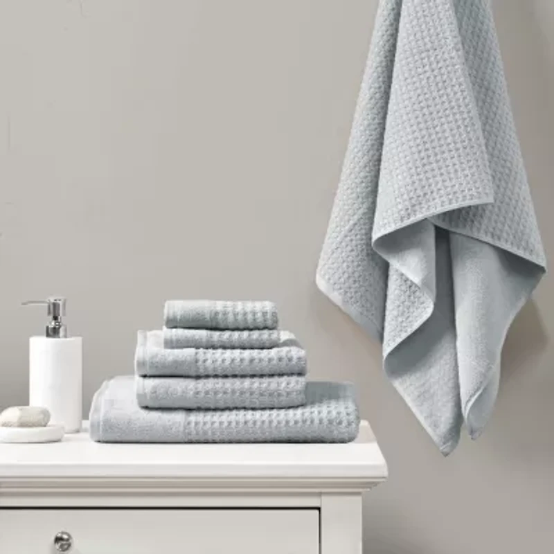 Madison Park Spa Waffle 6-pc. Quick Dry Bath Towel Set
