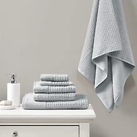 Madison Park Spa Waffle 6-pc. Quick Dry Bath Towel Set