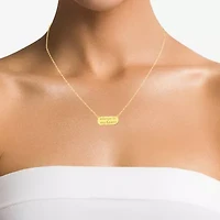 Womens 10K Gold 17 Inch Pendant Necklace
