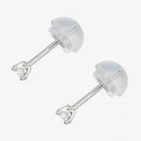 1/10 CT. T.W. Natural White Diamond 14K White Gold 2.5mm Stud Earrings