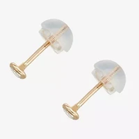 1/10 CT. T.W. Natural White Diamond 14K Gold 3.7mm Stud Earrings