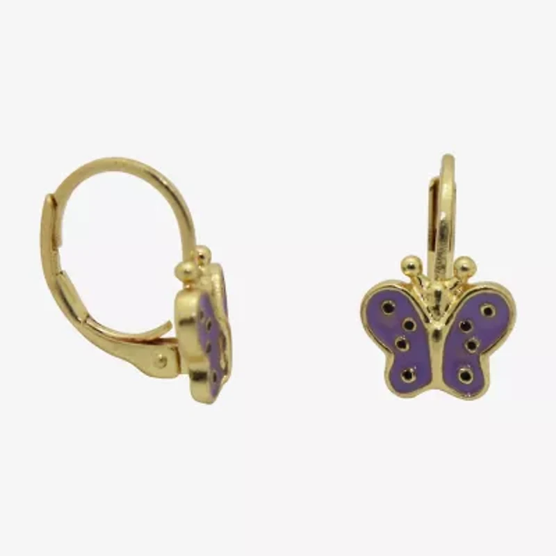 Girls 10K Gold Over Brass Butterfly 3-pc. Jewelry Set