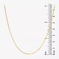 Made in Italy Womens 18K Gold Over Silver 16 Inch Mariner Chain Necklace