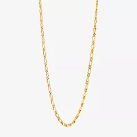 Made in Italy Womens 18K Gold Over Silver 16 Inch Mariner Chain Necklace