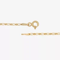 Made in Italy Womens 18K Gold Over Silver 16 Inch Mariner Chain Necklace