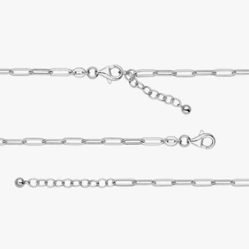 Paris 1901 By Charles Garnier Womens Sterling Silver Solid 6 3/4 Inch Link Bracelet