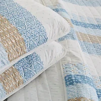 Linery Intricate Patchwork Design Reversible Quilt Set