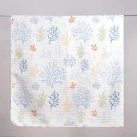 Linery Pastel Coral Pattern Reversible Quilt Set