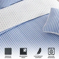 Linery Tiny Stripes Reversible Quilt Set