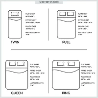 Purity Home 100% Cotton 400 Thread Cool & Crisp Sheet Set