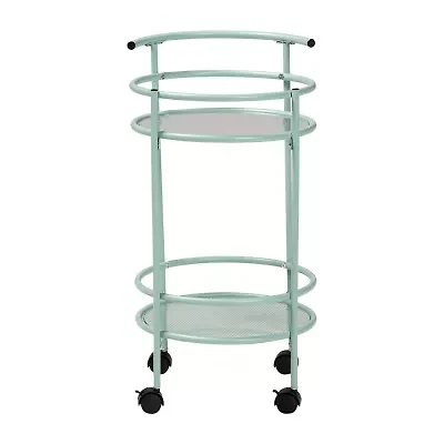 Newell Metal-Top Kitchen Cart