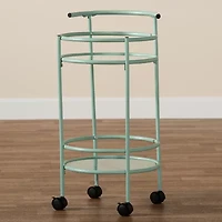 Newell Metal-Top Kitchen Cart