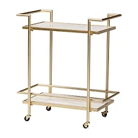 Louise Metal-Top Serving Cart