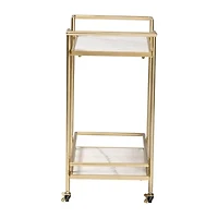 Louise Metal-Top Serving Cart