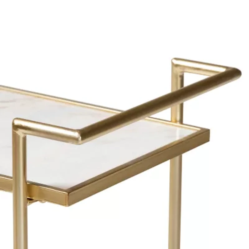 Louise Metal-Top Serving Cart