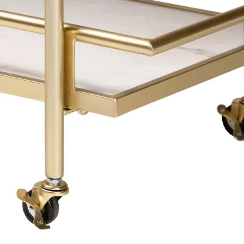 Louise Metal-Top Serving Cart