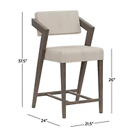 Snyder Counter Height Upholstered Bar Stool