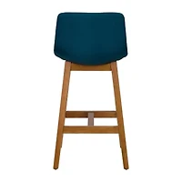 Corliving Nora 2-pc. Counter Height Upholstered Bar Stool