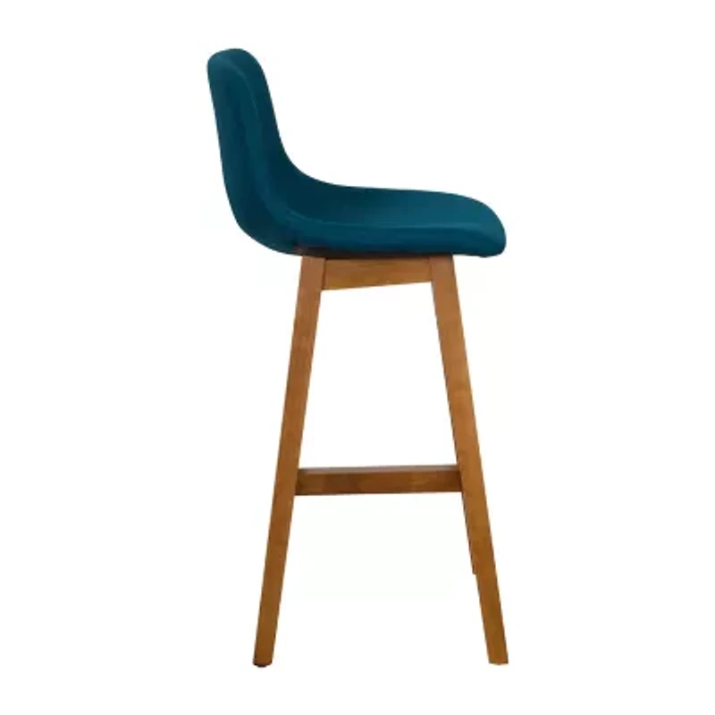 Corliving Nora 2-pc. Counter Height Upholstered Bar Stool