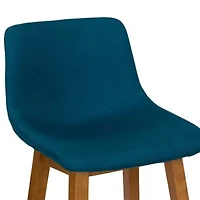 Corliving Nora 2-pc. Counter Height Upholstered Bar Stool
