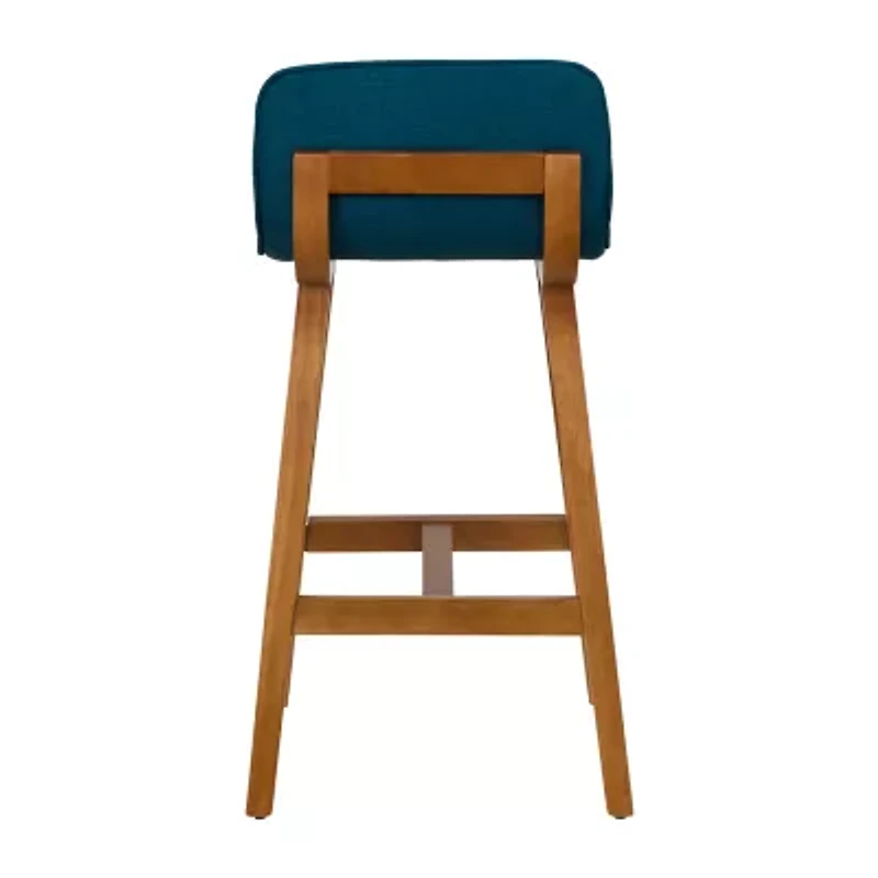 Corliving Bennett 2-pc. Counter Height Upholstered Bar Stool