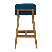 Corliving Bennett 2-pc. Counter Height Upholstered Bar Stool