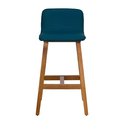 Corliving Bennett 2-pc. Counter Height Upholstered Bar Stool