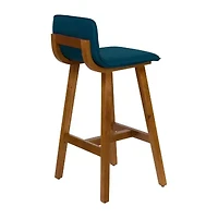 Corliving Bennett 2-pc. Counter Height Upholstered Bar Stool
